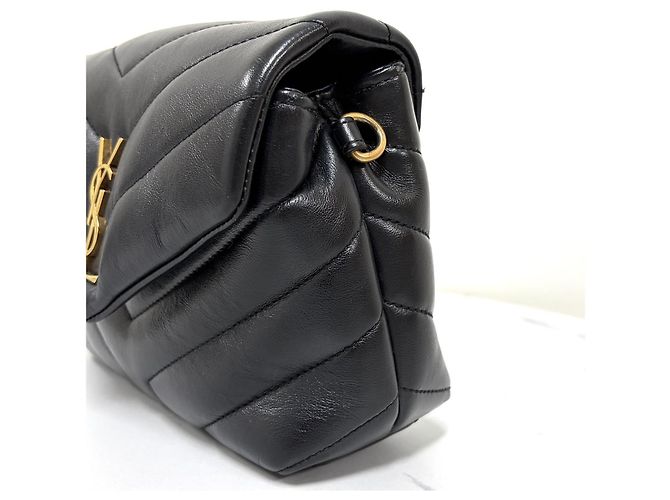 Saint Laurent Borsa Lulu Toy Bag Monogram Nera Nero - vista 8