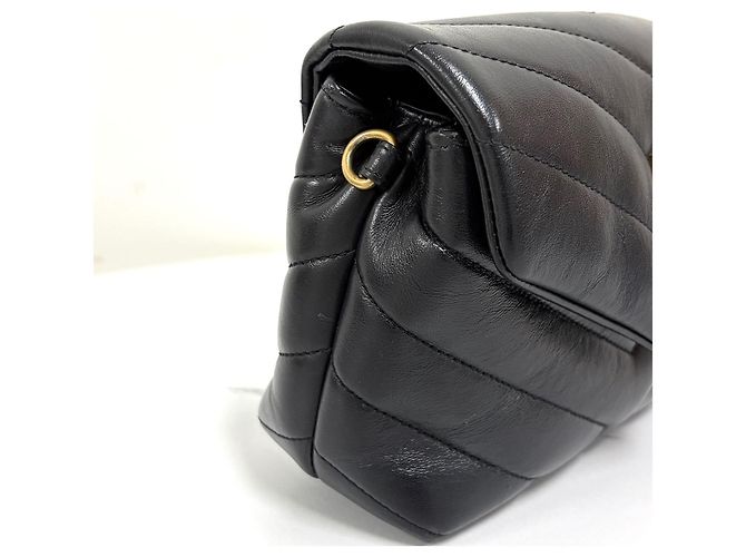Saint Laurent Borsa Lulu Toy Bag Monogram Nera Nero - vista 9