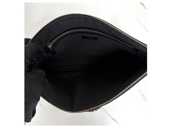 Chanel Clutch Caviar Boy Large Black Nero - vista 10