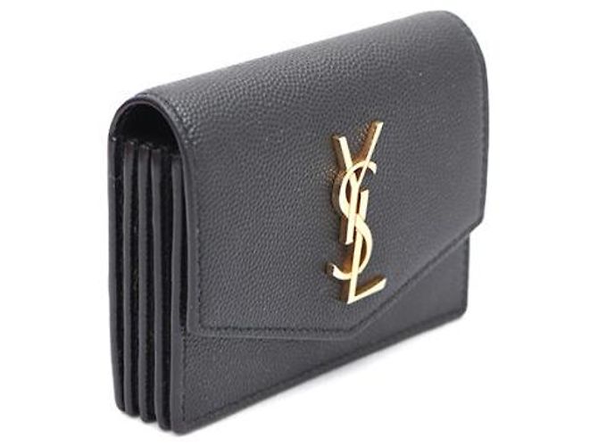 Saint Laurent Tarjetero acordeón Uptown Negro - vista 10