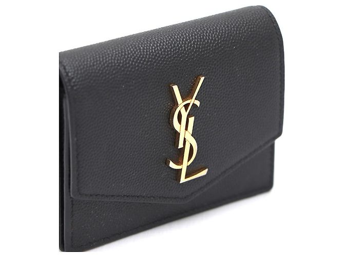 Saint Laurent Tarjetero acordeón Uptown Negro - vista 13