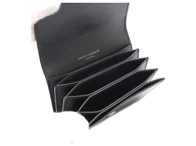 Saint Laurent Tarjetero acordeón Uptown Negro - vista 16
