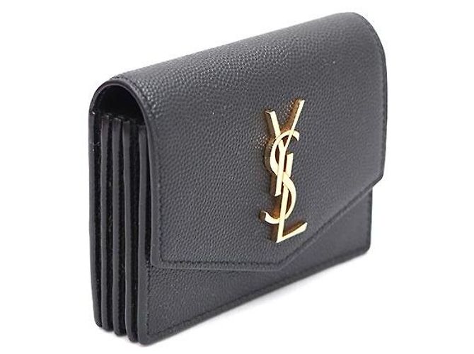 Saint Laurent Tarjetero acordeón Uptown Negro - vista 2