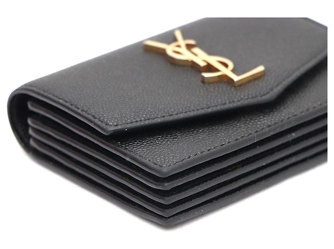 Saint Laurent Tarjetero acordeón Uptown Negro - vista 6