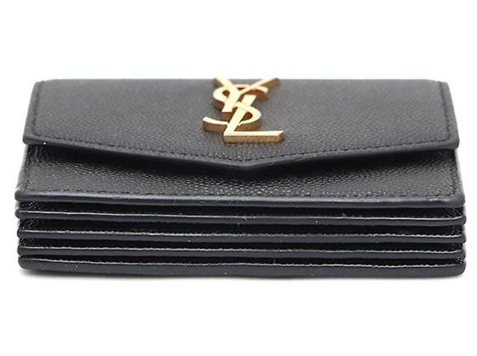Saint Laurent Tarjetero acordeón Uptown Negro - vista 7