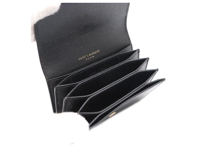 Saint Laurent Tarjetero acordeón Uptown Negro - vista 8