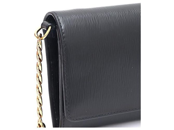 Prada Borsa Crossbody WOC Vitello Move Gold Chain Nero - vista 4
