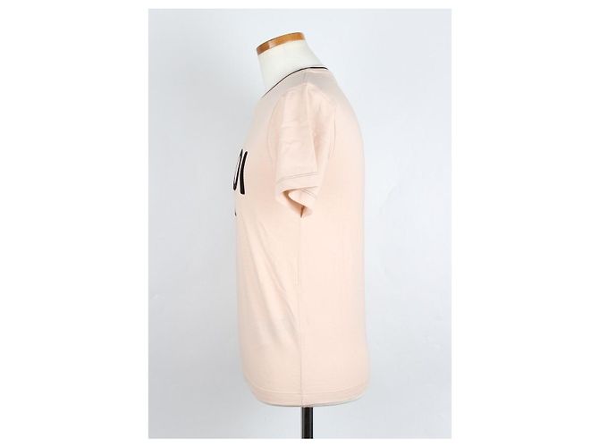 Fendi T-Shirt mit besticktem Logo für Damen Pink - Ansicht 3