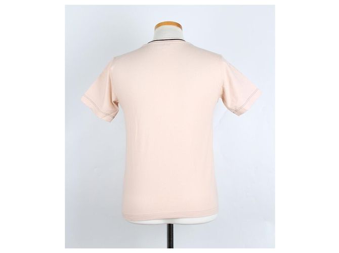 Fendi T-Shirt mit besticktem Logo für Damen Pink - Ansicht 4