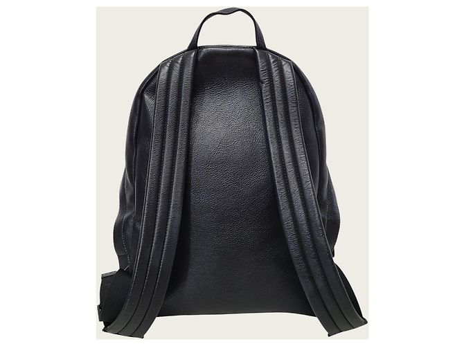 Balenciaga Everyday Leder-Rucksack mit Logo Schwarz - Ansicht 5
