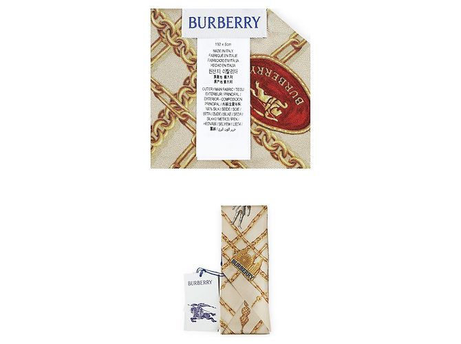 Burberry Sciarpa in seta vera a quadri da donna Marrone - vista 5