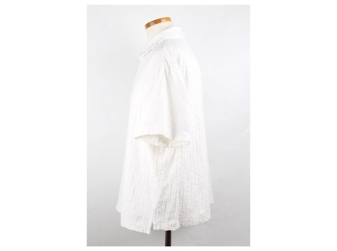 Dior Oblique Jacquard Terry Polo Weiß - Ansicht 3