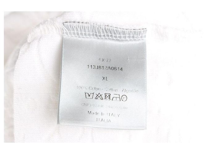 Dior Oblique Jacquard Terry Polo Weiß - Ansicht 8