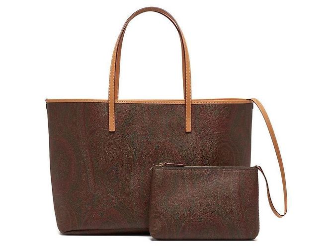 Etro Borsa Tote Grande da Donna in Jacquard Paisley Multicolore - vista 3