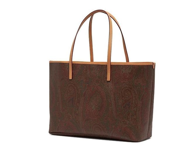 Etro Borsa Tote Grande da Donna in Jacquard Paisley Multicolore - vista 6