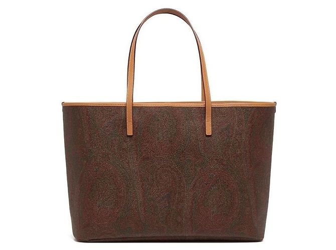 Etro Borsa Tote Grande da Donna in Jacquard Paisley Multicolore - vista 7