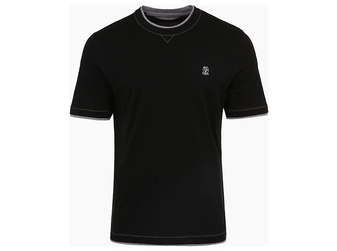 Brunello Cucinelli Layering Crew Neck Kurzarm T-Shirt - Ansicht 2