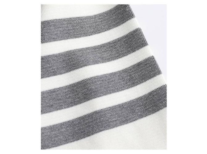 Thom Browne Stripe Milano Stitch Knit Weiß - Ansicht 7
