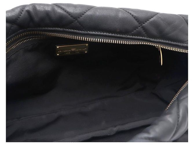 Salvatore Ferragamo Borsa a tracolla con catena dorata e logo Nero - vista 19