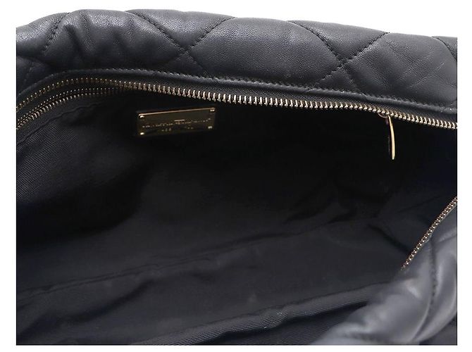Salvatore Ferragamo Borsa a tracolla con catena dorata e logo Nero - vista 9