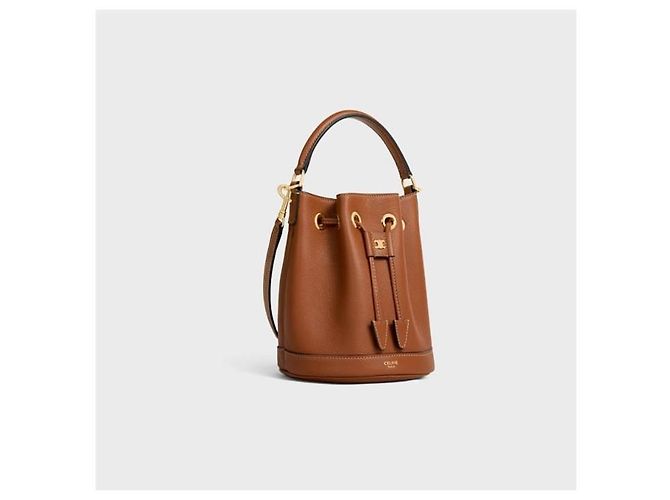 Céline Borsa Tine Clara Supplement in vitello grana Brown Marrone - vista 4