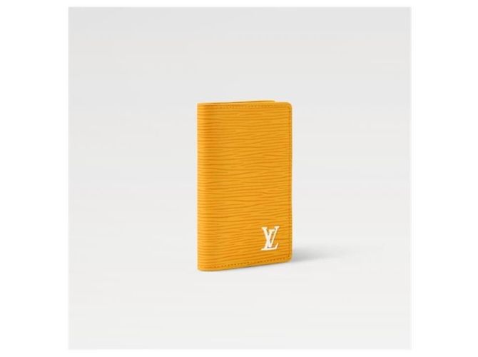 Louis Vuitton Portafoglio da uomo Pocket Organizer in pelle Epi gialla Giallo - vista 3