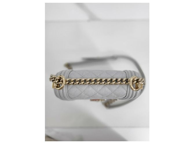 Chanel Serie di borse a tracolla Boy Caviar Flap Gold Marrone - vista 3