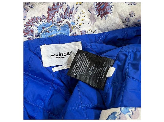 Isabel Marant Giacca oversized con stampa floreale da uomo Blu - vista 3