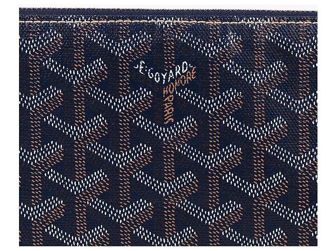 Goyard Pochette Sena MM Unisex Clutch Bag Navy Blu - vista 2