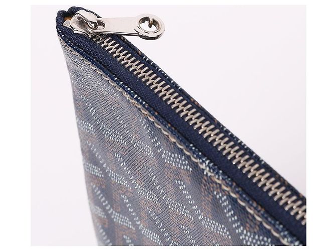 Goyard Pochette Sena MM Unisex Clutch Bag Navy Blu - vista 6