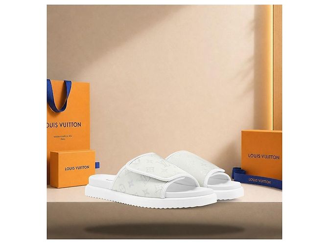 Eva Louis Vuitton Miami Mule White Bianco - vista 2