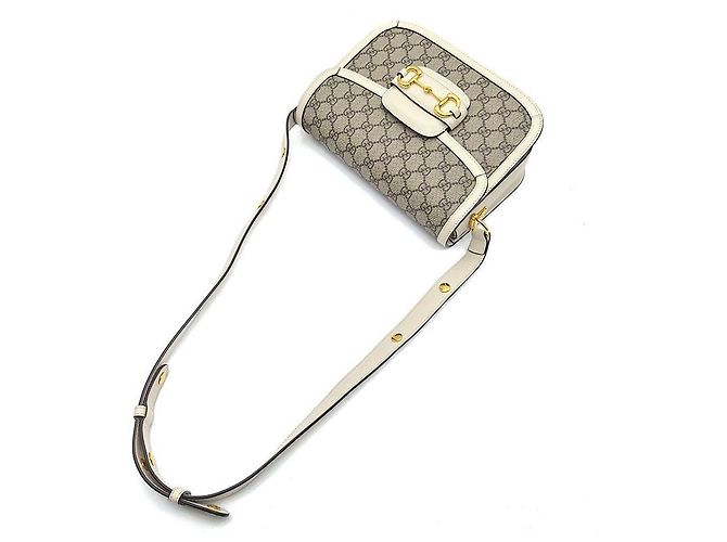 Gucci Borsa a tracolla Horsebit Bianco - vista 4