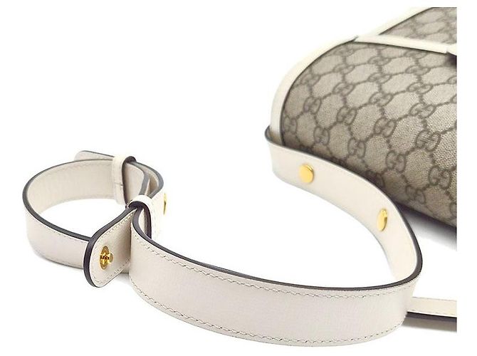 Gucci Borsa a tracolla Horsebit Bianco - vista 5