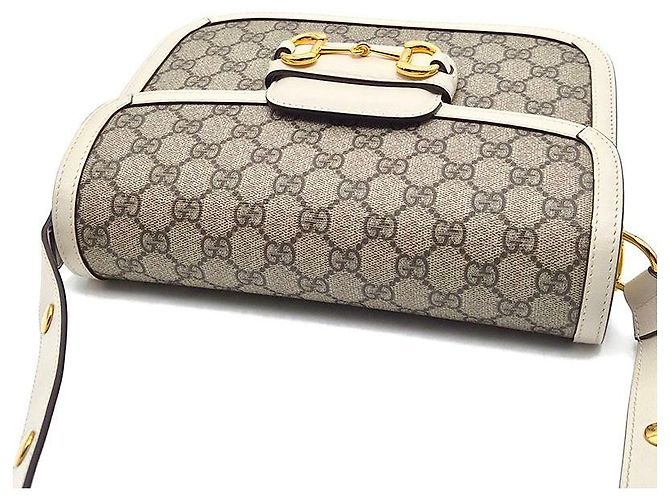 Gucci Borsa a tracolla Horsebit Bianco - vista 6