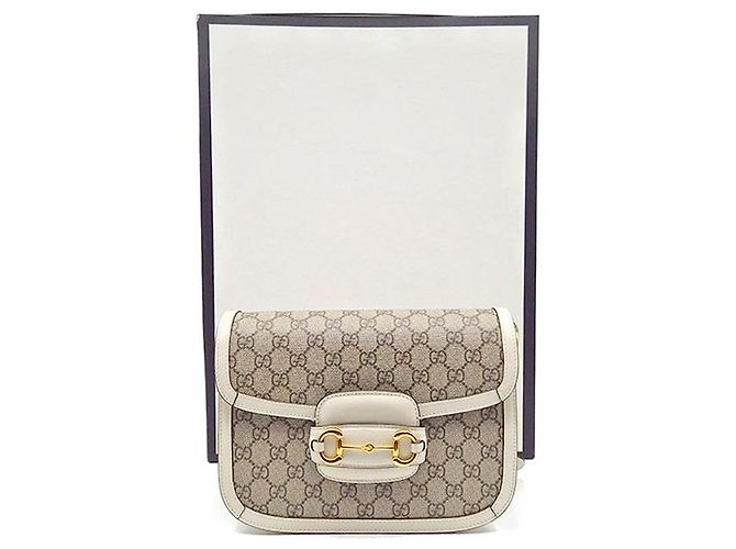 Gucci Borsa a tracolla Horsebit Bianco - vista 9