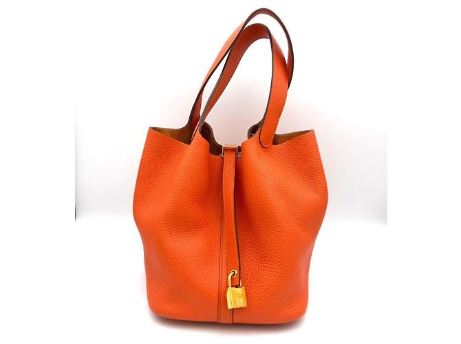 Hermès Picotin Orange - vue 4