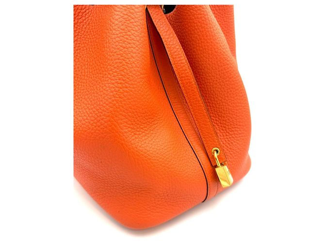 Hermès Picotin Orange - vue 8