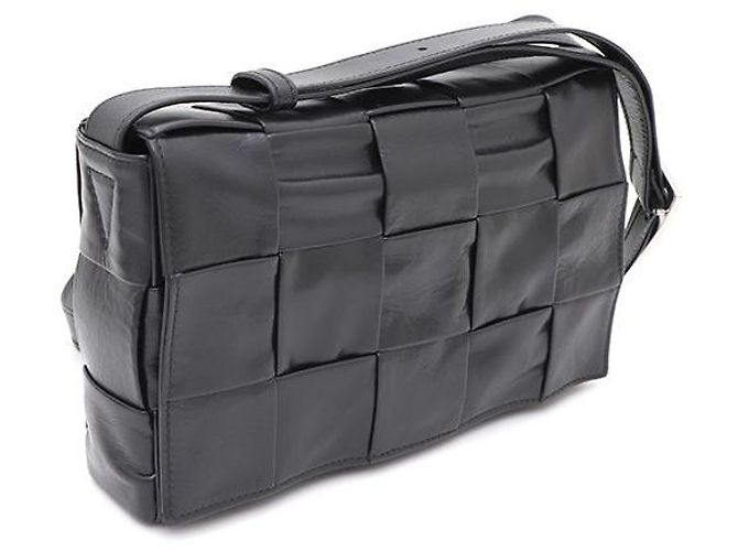 Bottega Veneta Borsa a tracolla e crossbody unisex Intrecciato Cassette Nero - vista 2