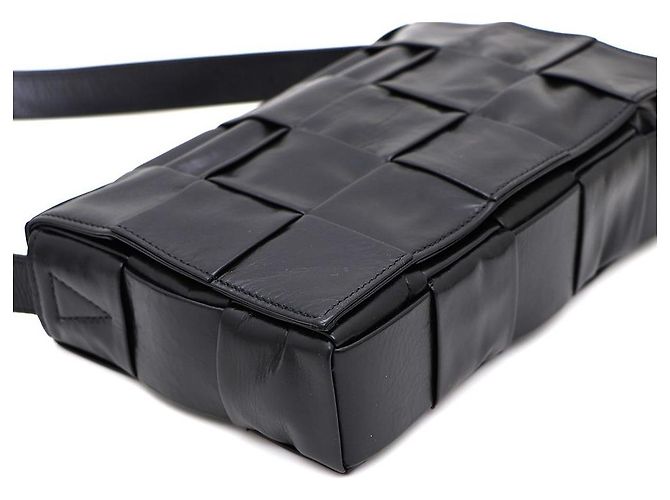 Bottega Veneta Borsa a tracolla e crossbody unisex Intrecciato Cassette Nero - vista 5