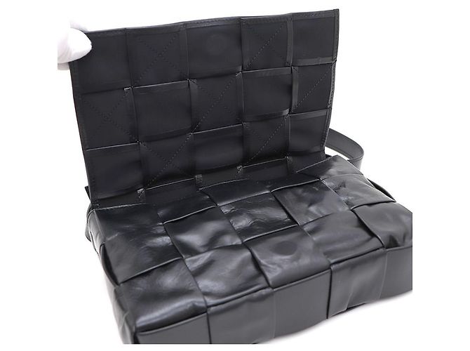 Bottega Veneta Borsa a tracolla e crossbody unisex Intrecciato Cassette Nero - vista 7
