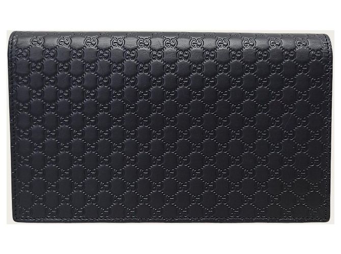 Gucci Borsa a tracolla mini GG Microsima in pelle nera Nero - vista 5