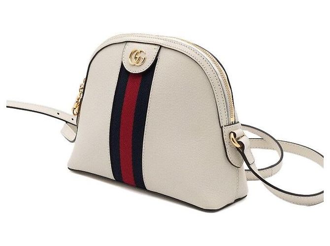 Gucci Borsa a tracolla Ophidia GG in White Bianco - vista 2