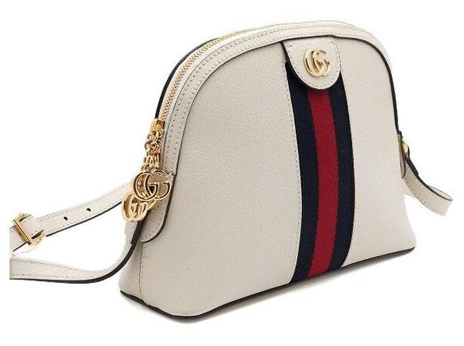 Gucci Borsa a tracolla Ophidia GG in White Bianco - vista 3