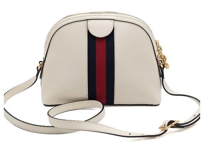 Gucci Borsa a tracolla Ophidia GG in White Bianco - vista 4