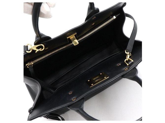Salvatore Ferragamo Borsa Tote e a Spalla Gancini Studio Medium Black Nero - vista 5