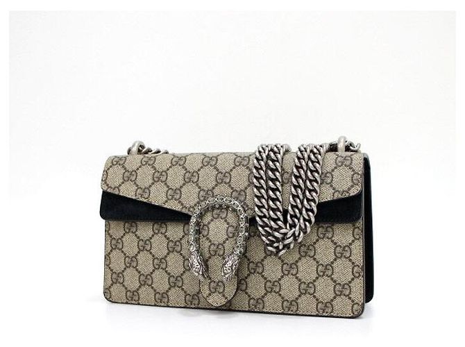 Gucci Borsa a tracolla e spalla Dionysus Small GG Chain Marrone - vista 2