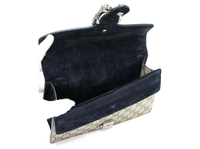 Gucci Borsa a tracolla e spalla Dionysus Small GG Chain Marrone - vista 5