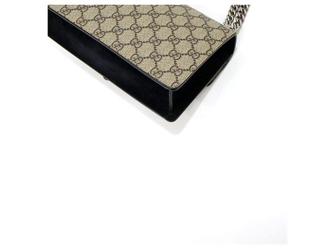 Gucci Borsa a tracolla e spalla Dionysus Small GG Chain Marrone - vista 6