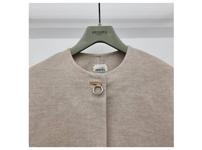 Hermès Double-Face-Kaschmirjacke Orange - Ansicht 5