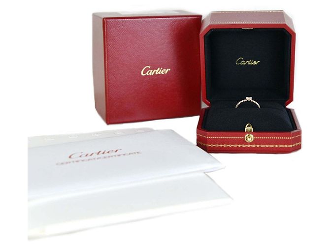 Cartier Diamantring im Smaragdschliff Pavé Mehrfarben - Ansicht 5